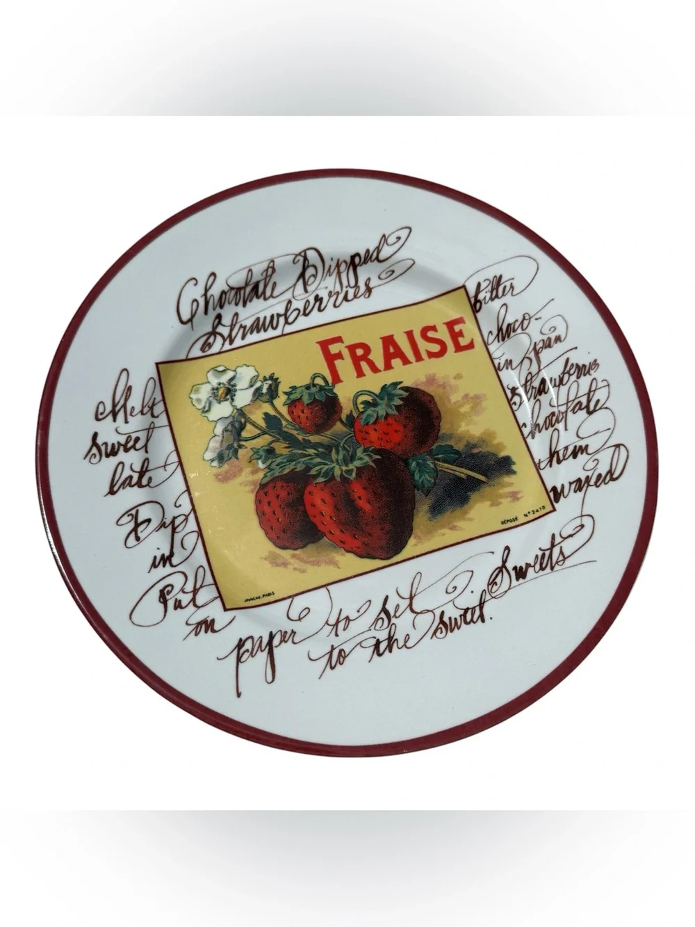 Williams Sonoma Rosanna Harvest Market Fruit Salad Plates Set of 6 Italian 8”